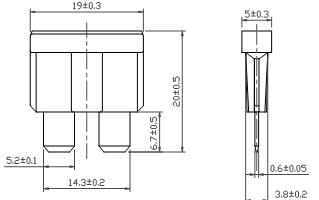 Le module de communication de DC80V 30Amp 5G fond l'UL a certifié le fusible des véhicules à moteur de lame en Chine