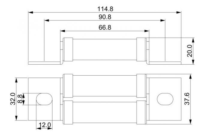 Le fusible rapide en céramique BS88 de coup de DC1000V fondent le haut fusible de rupture de capacité fabriqué en Chine