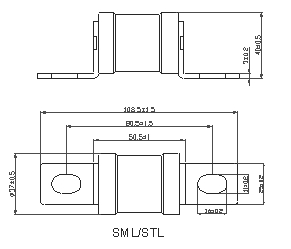 Dissmann fusibles standard britanniques de rupture de fusible de capacité de série du fusible BS88 de C.C de 400 ampères hauts
