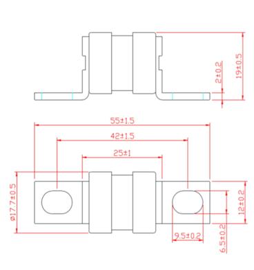 Le CEI de fusible de Dissmann et fusibles standard britanniques - fusible des fusibles DC150V de basse tension des BS 88 fabriqué en Chine
