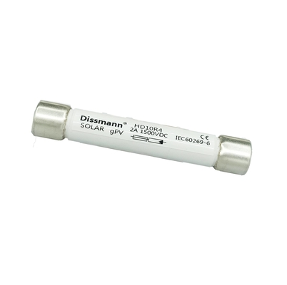 Fusible à haute tension de C.C 1500VDC, fusible solaire en céramique de cable électrique d'ampère