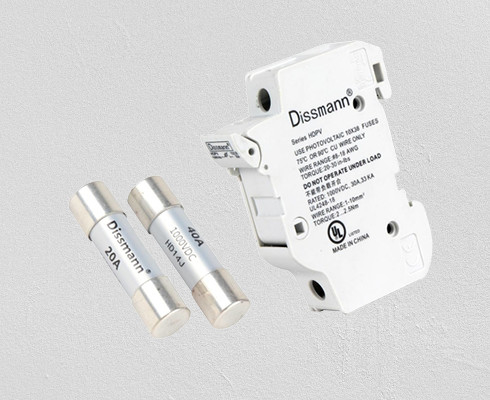 fusible de système de stockage de l'énergie 100A, tuyau de fibre de fusibles à cartouche du panneau solaire 10 x 38