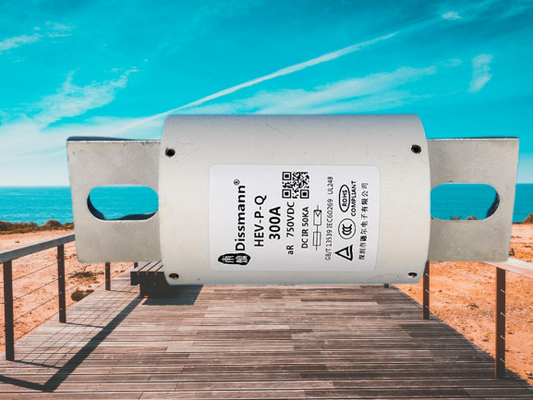 Conçu pour le fusible à haute tension de pile de remplissage d'EV, utilisation en céramique blanche de fusible sur l'ESS