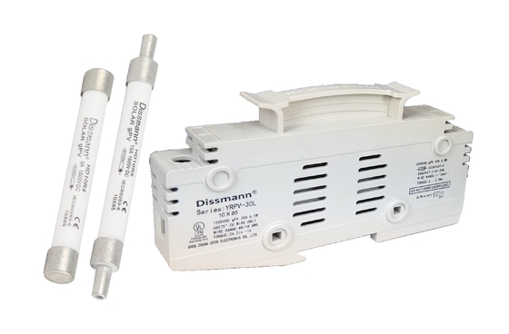 Fusible solaire de 10×85 picovolte, blanc 30 norme micro du fusible à cartouche d'ampère IEC60269.6