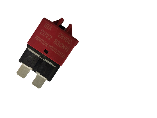 Le fusible réglable rouge 28VDC 5A de lame de disjoncteur a évalué le courant