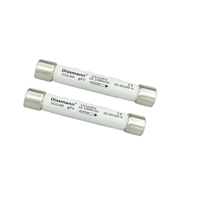 Fusible à haute tension de C.C 1500VDC, fusible solaire en céramique de cable électrique d'ampère
